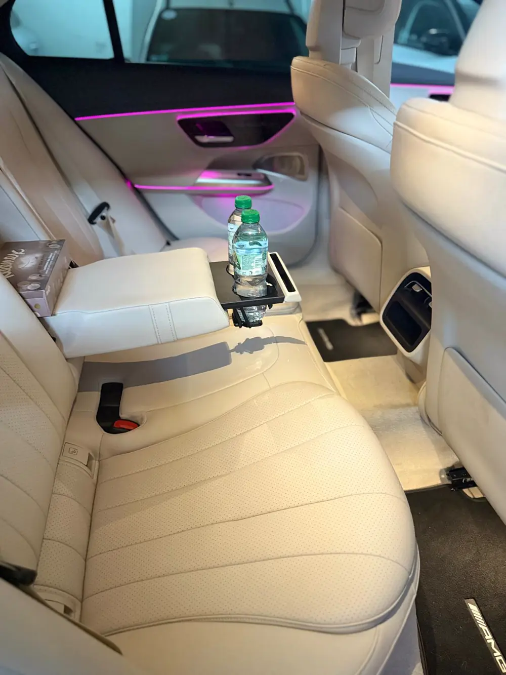 Banquette arrière de la Mercedes Classe E